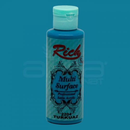 Rich Multi Surface Akrilik Boya 120ml 2204 Turkuaz