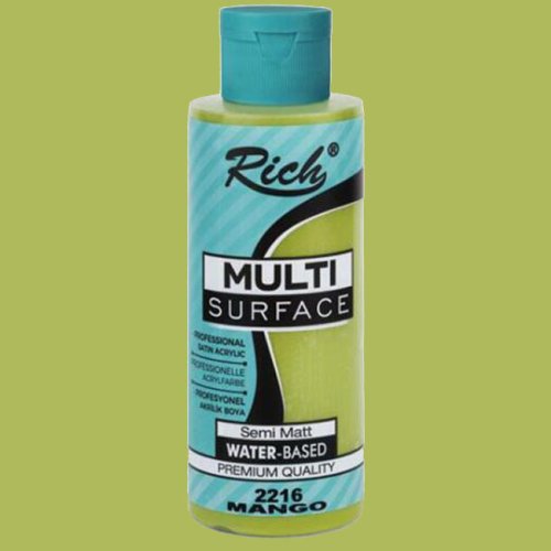 Rich Multi Surface Akrilik Boya 120ml 2216 Mango - 2216 Mango