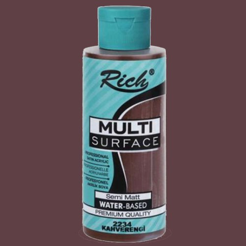 Rich Multi Surface Akrilik Boya 120ml 2234 Kahverengi - 2234 Kahverengi