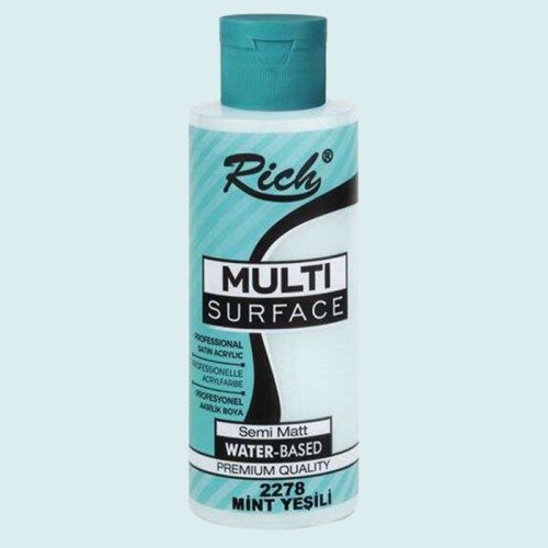 Rich Multi Surface Akrilik Boya 120ml 2278 Mint Yeşili - 2278 Mint Yeşili