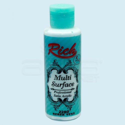 Rich Multi Surface Akrilik Boya 120ml 2280 Bebek Yeşil - 2280 Bebek Yeşil