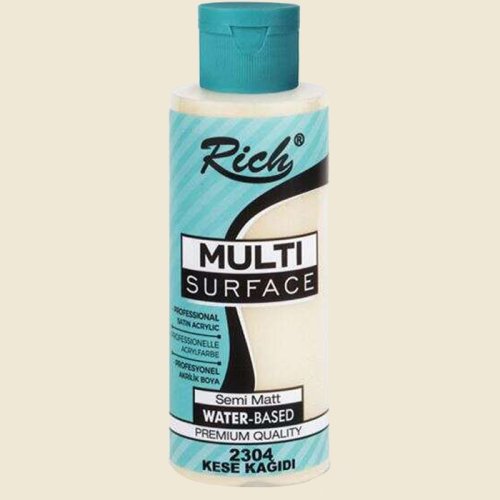 Rich Multi Surface Akrilik Boya 120ml 2304 Kese Kağıdı - 2304 Kese Kağıdı