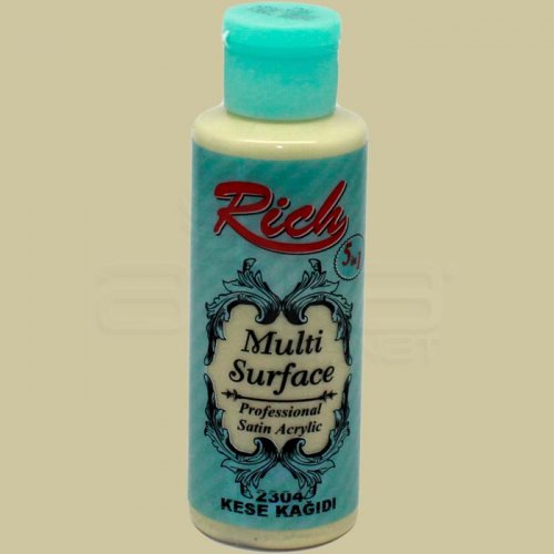 Rich Multi Surface Akrilik Boya 120ml 2304 Kese Kağıdı - 2304 Kese Kağıdı