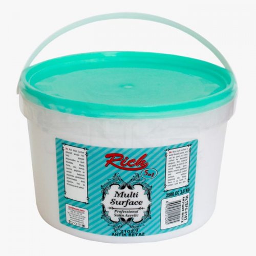 Rich Multi Surface Akrilik Boya 3,5kg 2102 Antik Beyaz - 2102 Antik Beyaz