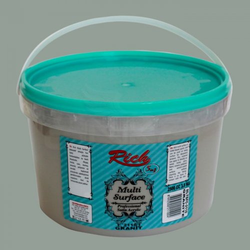 Rich Multi Surface Akrilik Boya 3,5kg 2110 Granit - 2110 Granit