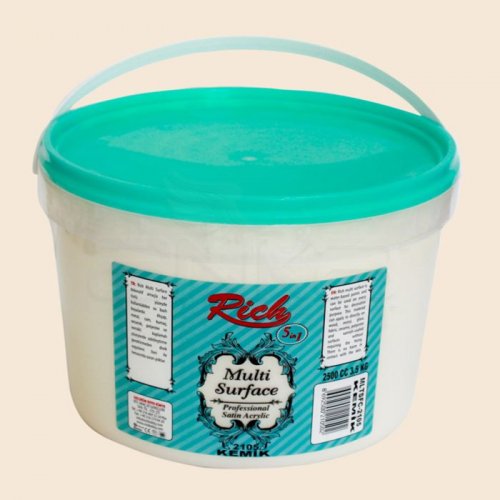 Rich Multi Surface Akrilik Boya 3,5kg 2105 Kemik - 2105 Kemik