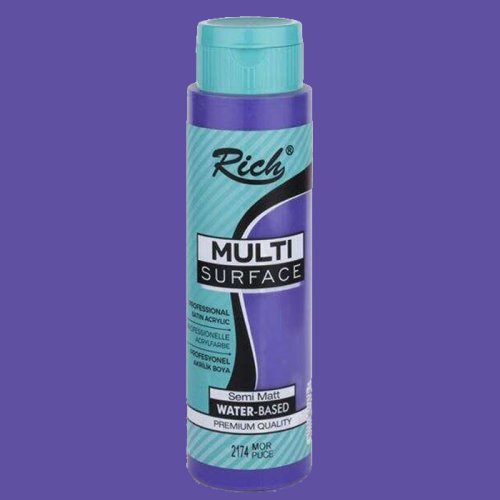 Rich Multi Surface Akrilik Boya 500cc 2174/3866 Mor - 2174/3866 Mor