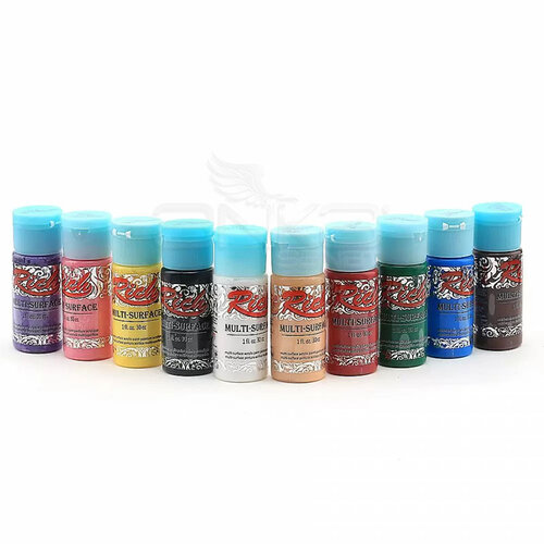 Rich Multi Surface Akrilik Boya Seti 10 Renk 30ml