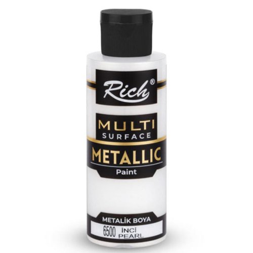Rich Multi Surface Metalik Her Yüzey İçin Akrilik Boya 120ml 6500/3709 İnci - 6500/3709 İnci