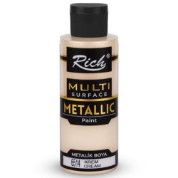 Rich - Rich Multi Surface Metalik Her Yüzey İçin Akrilik Boya 120ml 6514/3716 Krem