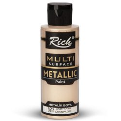 Rich - Rich Multi Surface Metalik Her Yüzey İçin Akrilik Boya 120ml 6518/3718 Şampanya