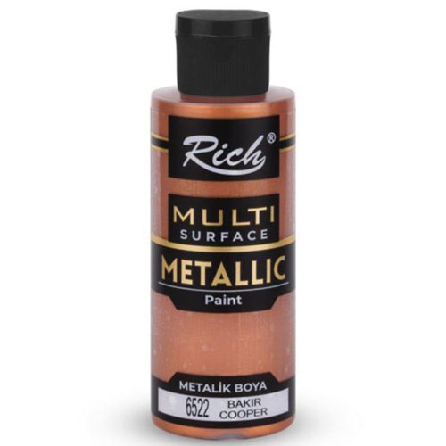 Rich Multi Surface Metalik Her Yüzey İçin Akrilik Boya 120ml 6522/3720 Bakır - 6522/3720 Bakır