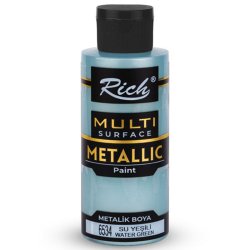 Rich - Rich Multi Surface Metalik Her Yüzey İçin Akrilik Boya 120ml 6534/3726 Su Yeşili