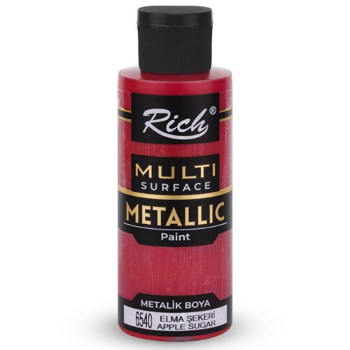 Rich Multi Surface Metalik Her Yüzey İçin Akrilik Boya 120ml 6540/3729 Elma Şekeri - 6540/3729 Elma Şekeri