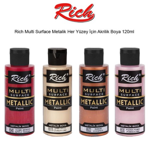 Rich Multi Surface Metalik Her Yüzey İçin Akrilik Boya 120ml