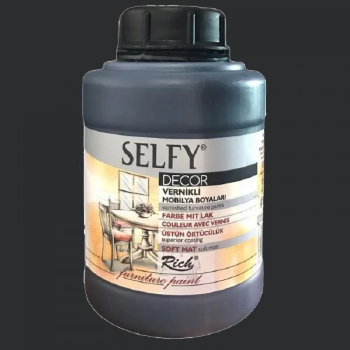 Rich Selfy Decor Vernikli Boya 1250cc 12874 Siyah - 874 Siyah