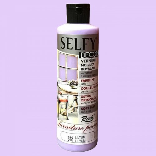Rich Selfy Decor Vernikli Boya 240cc 818 Lilyum - 818 Lilyum