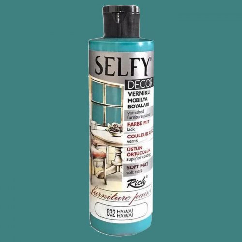 Rich Selfy Decor Vernikli Boya 240cc 832 Hawai - 832 Hawai
