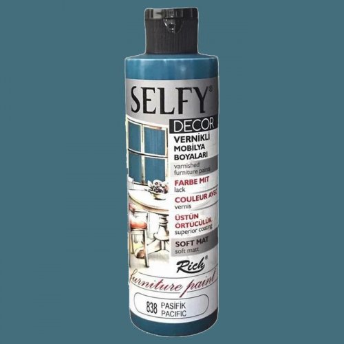 Rich Selfy Decor Vernikli Boya 240cc 838 Pasifik - 838 Pasifik