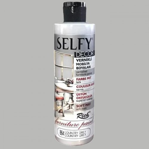 Rich Selfy Decor Vernikli Boya 240cc 864 Country Grey - 864 Country Grey