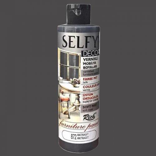 Rich Selfy Decor Vernikli Boya 240cc 872 Antrasit - 872 Antrasit