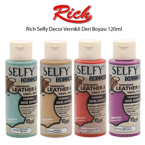 Rich Selfy Decor Vernikli Deri Boyası 120ml