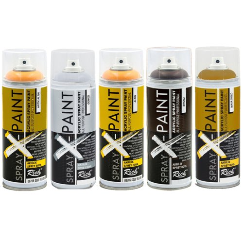 Rich Spray X-Paint Akrilik Sprey Boya 400ml Metalik Renkler