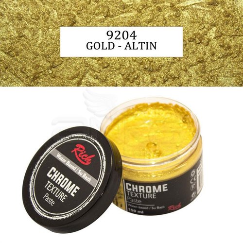 Rich Su Bazlı Chrome Texture Paste 150ml 9204 Gold - 9204 Gold