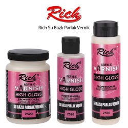 Rich - Rich Su Bazlı Parlak Vernik Rich - Rich Su Bazlı Parlak Vernik