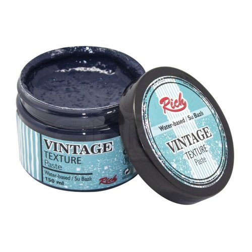 Rich Su Bazlı Vintage Texture Paste 150ml 5102 İndigo - 5102 İndigo