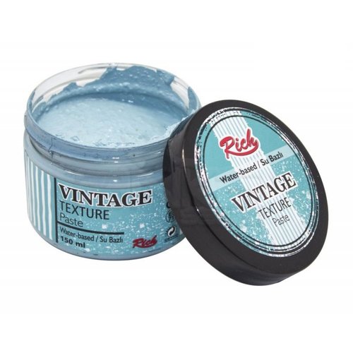 Rich Su Bazlı Vintage Texture Paste 150ml 5110 Ege Mavi - 5110 Ege Mavi