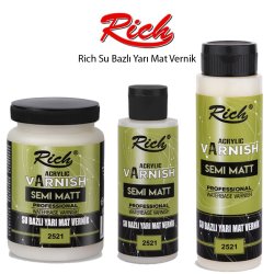 Rich - Rich Su Bazlı Yarı Mat Vernik Rich - Rich Su Bazlı Yarı Mat Vernik