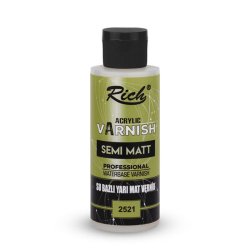 Rich - Rich Su Bazlı Yarı Mat Vernik (1) Rich - Rich Su Bazlı Yarı Mat Vernik (1)