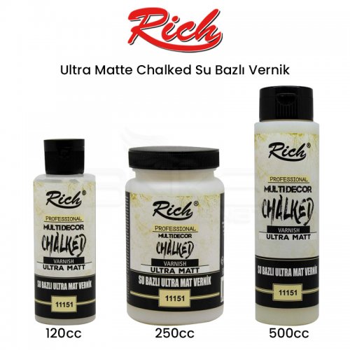 Rich Ultra Matte Chalked Su Bazlı Vernik