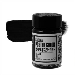 Sakura - Sakura Guaj Boya Poster Colors Black 49