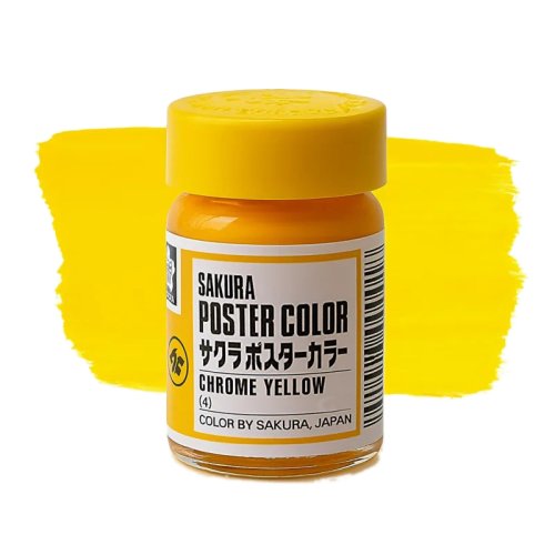 Sakura Guaj Boya Poster Colors Chrome Yellow 4 - Chrome Yellow 4