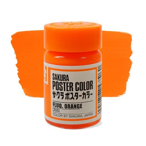 Sakura Guaj Boya Poster Colors Fluorescent Orange 305 - Fluorescent Orange 305