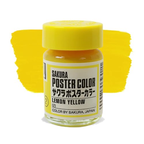 Sakura Guaj Boya Poster Colors Lemon Yellow 2 - Lemon Yellow 2