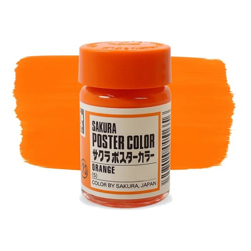 Sakura Guaj Boya Poster Colors Orange 5 - Orange 5