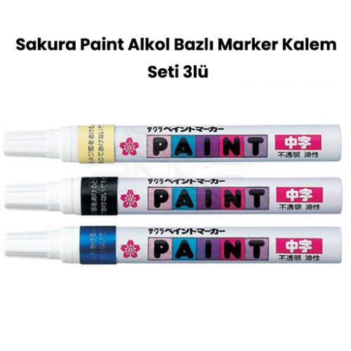 Sakura Paint Alkol Bazlı Marker Kalem Seti 3lü