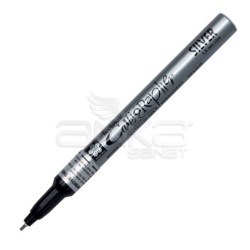 Sakura - Sakura Pen Touch Calligrapher Kaligrafi Kalemi Fine Silver 1.8mm
