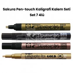 Sakura - Sakura Pen-touch Kaligrafi Kalem Seti Set 7 4lü