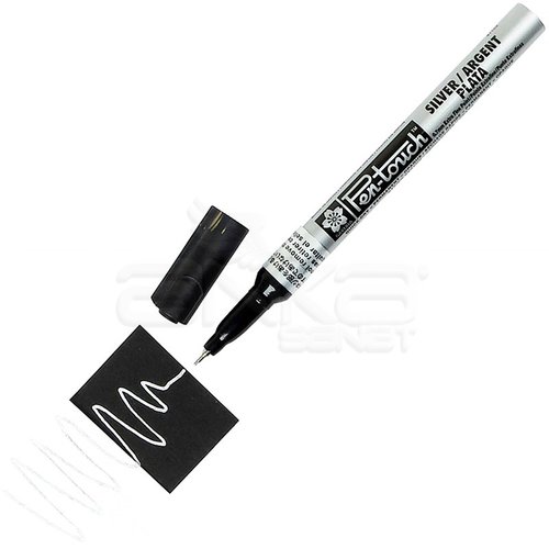 Sakura Pen-touch Marker Kalem 0,7 (Extra Fine) Gümüş - Gümüş
