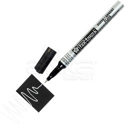 Sakura - Sakura Pen-touch Marker Kalem 0,7 (Extra Fine) Gümüş