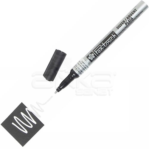 Sakura Pen-touch Marker Kalem 1mm (Fine) Gümüş - Gümüş