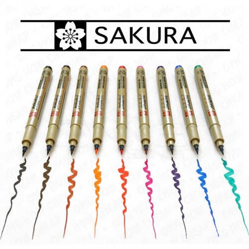 Sakura Pigma Brush Pen 9lu Set