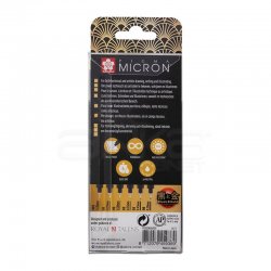 Sakura - Sakura Pigma Micron Black Gold Edition Teknik Çizim Kalemi 6lı Set (1)