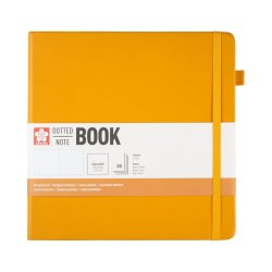 Sakura - Sakura Sketch Book 140g 80 Yaprak 20x20cm Turuncu Noktalı