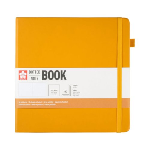 Sakura Sketch Book 140g 80 Yaprak 20x20cm Turuncu Noktalı
