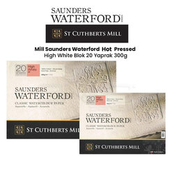Saunders Waterford Hot Pressed High White Blok 20 Yaprak 300g - Thumbnail